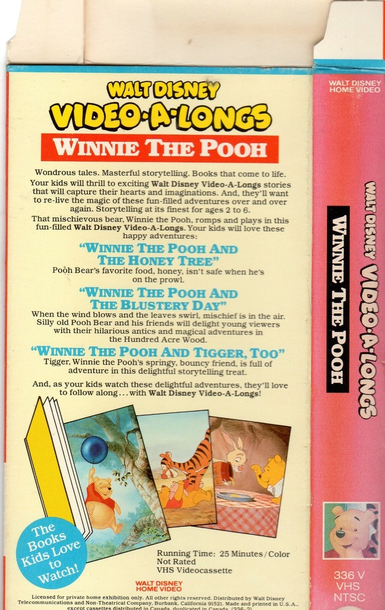 Disney - DWE ☆Play A long WALT DISNEY-VIDEO-A-LONGS-WINNIE THE POOH - VHS - NTSC-Never