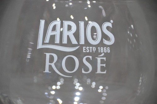 2x Larios Rose Premium Gin Balloon Large Bowl Goblet Copa Pink Stem Brand New - Picture 2 of 6