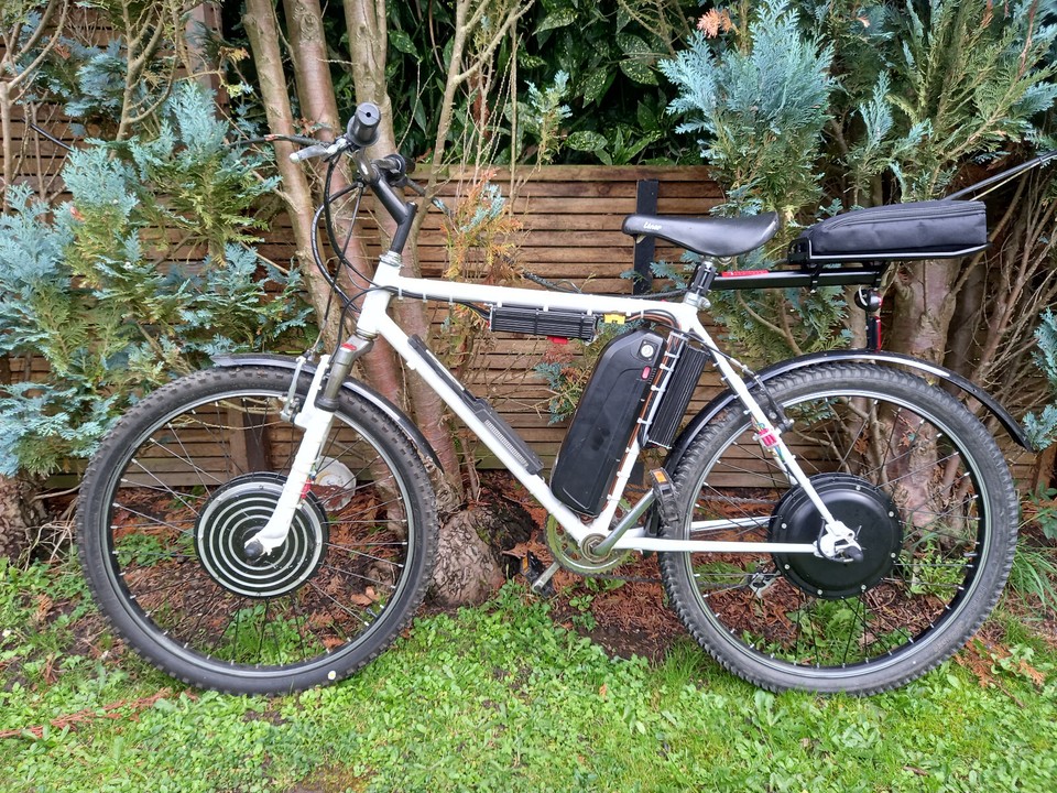 HIGH POWER DUEL HUB MOTOR ELECTRIC MOUNTAIN BIKE EBIKE BICYCLE COURIER