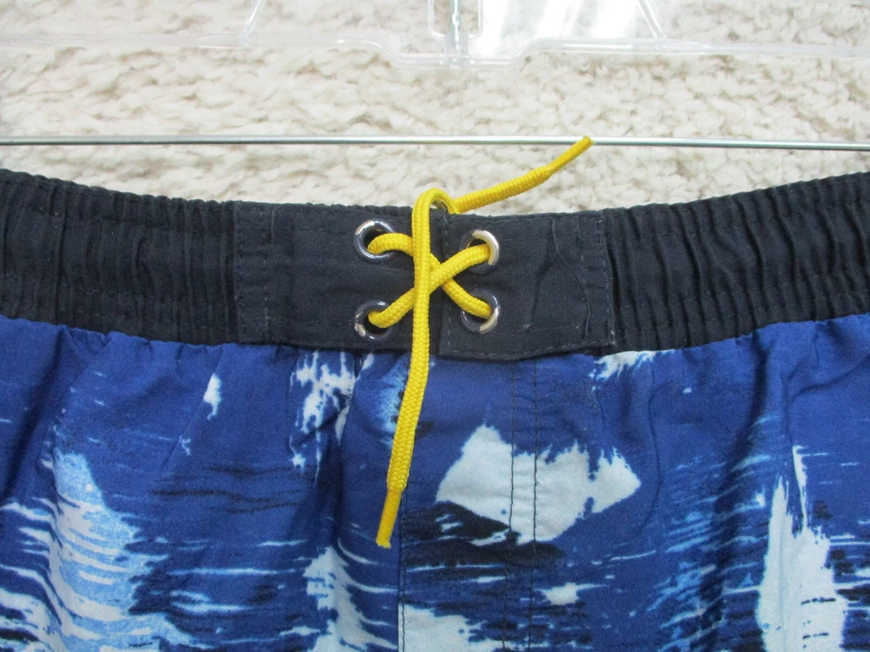 Pantalones Cortos Sand N Sun Board 16-18 Niños Azul Hawaiano Bañador Bolsillos Informal Logo Foto 2 de 4