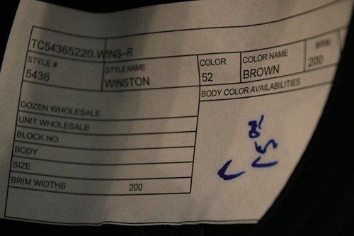  Winston by Stetson Fedora Estilo 5436 Marrón con etiquetas - Imagen 7 de 10