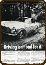 1968 Volvo 1800s Car Vintage-look-edge Decorative Replica Metal Sign