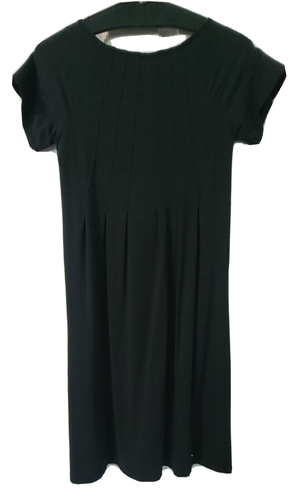 J. Jill Black Pullover Dress Sz XS Stretch Knit A-Line Pleated Bust - Picture 3 of 3