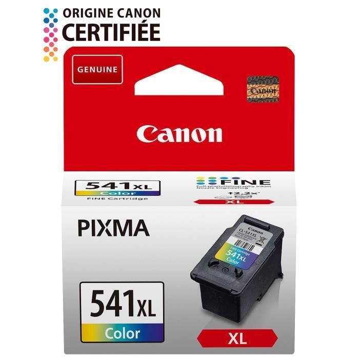 Cartouche d'encre Canon CL-541 XL premium trois couleurs pour des tirages sans bavure
