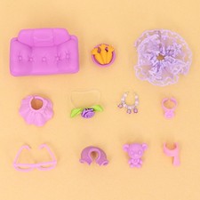 11 pcs Accessories for LPS Little Toy Dog Cat Sofa Skirt Bow Necklace Kid Gift