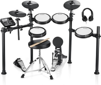 Electric Drum Set with Mesh Pads