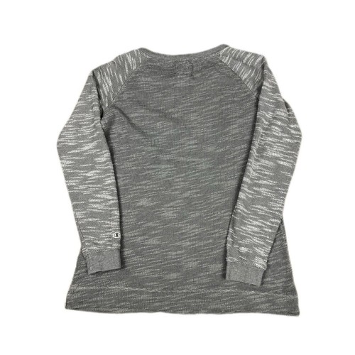 Champion Grey Jumper Size S Long Sleeve Pullover Jumper Sweater Women’s Mesh - Picture 2 of 10