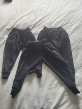 TU Unisex Black Joggers Bundle Of 3 Pairs Size 3 Years