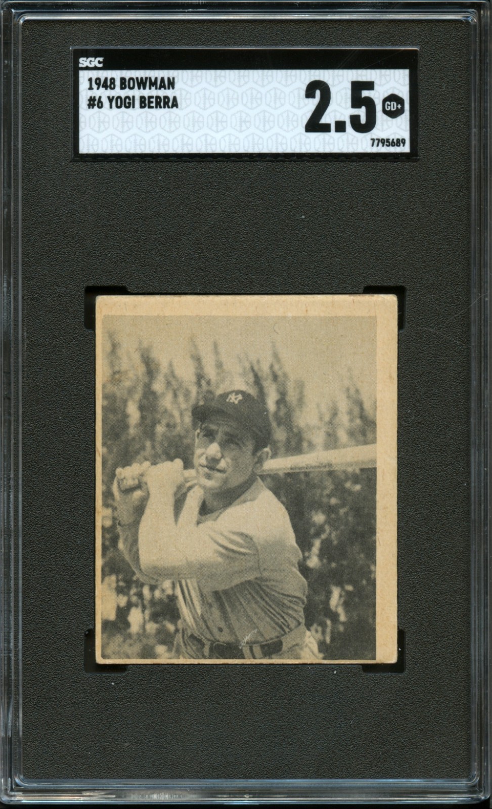 1948 Bowman #6 Yogi Berra ROOKIE SGC 2.5