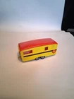 Vintage 1970 Matchbox Lesney Trailer Caravan Red Yellow and Flower