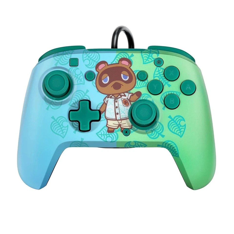 PDP Faceoff Deluce Audio Wired Nintendo Switch Controller - Tom Nook Blue/Green™ - Image 2 of 4