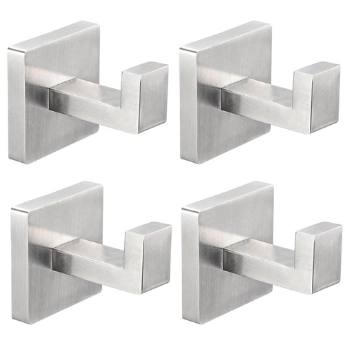 4 Pack Towel Hooks Hand Towel Holder for Bathroom Wall Livingroom Bedroom Kit...