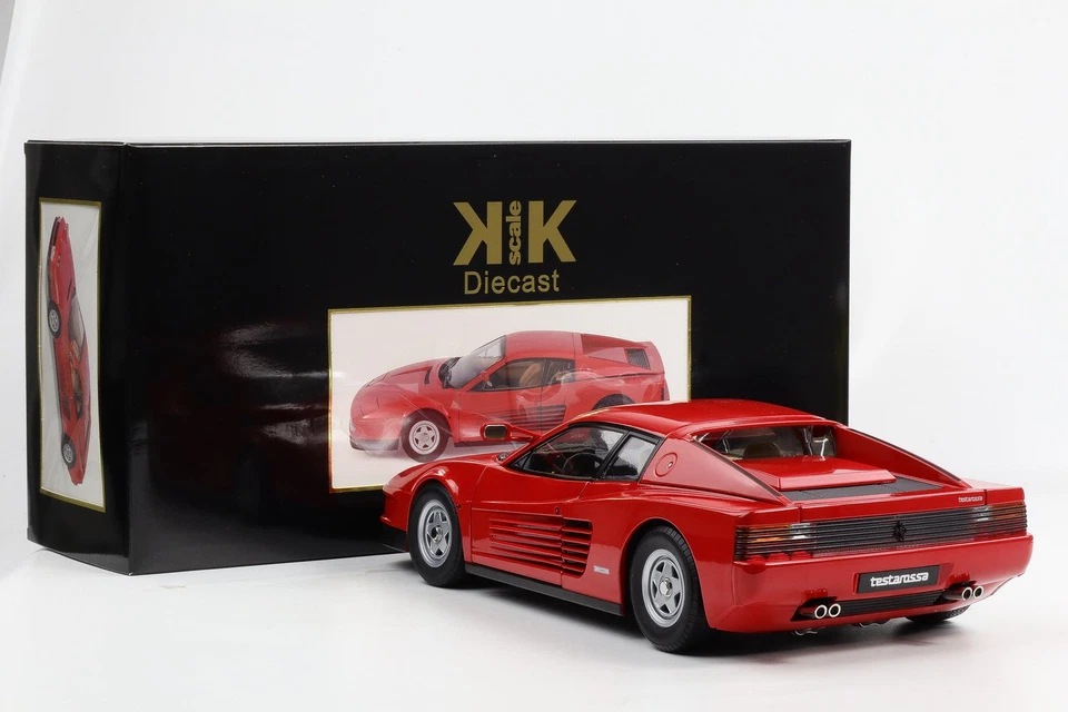 1:12 Échelle 1:12 Ferrari Testarossa Monospeccio 1984 Rouge KKDC120204 - Photo 2/4