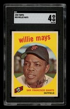 1959 Topps Set-Break # 50 Willie Mays SGC 4 VG EX