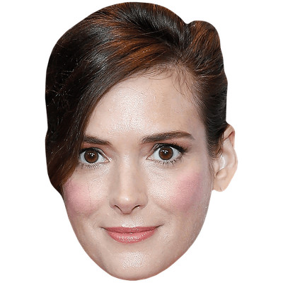 Winona Ryder (Hair Up) Big Head. Größer als das Leben Maske.