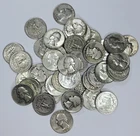 LOT OF 40 PRE-1965 SILVER WASHINGTON QUARTERS! $10 FV! GLORIOUS SILVER! NR#G3476
