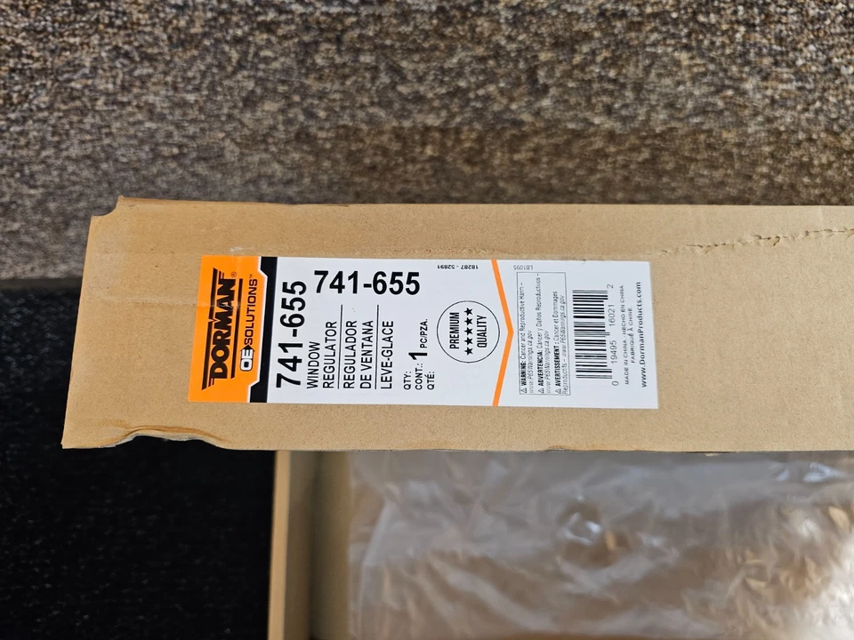 Conjunto de motor regulador de ventana eléctrica delantero Dorman 741-655 para camioneta Chevy GMC Foto 2 de 4