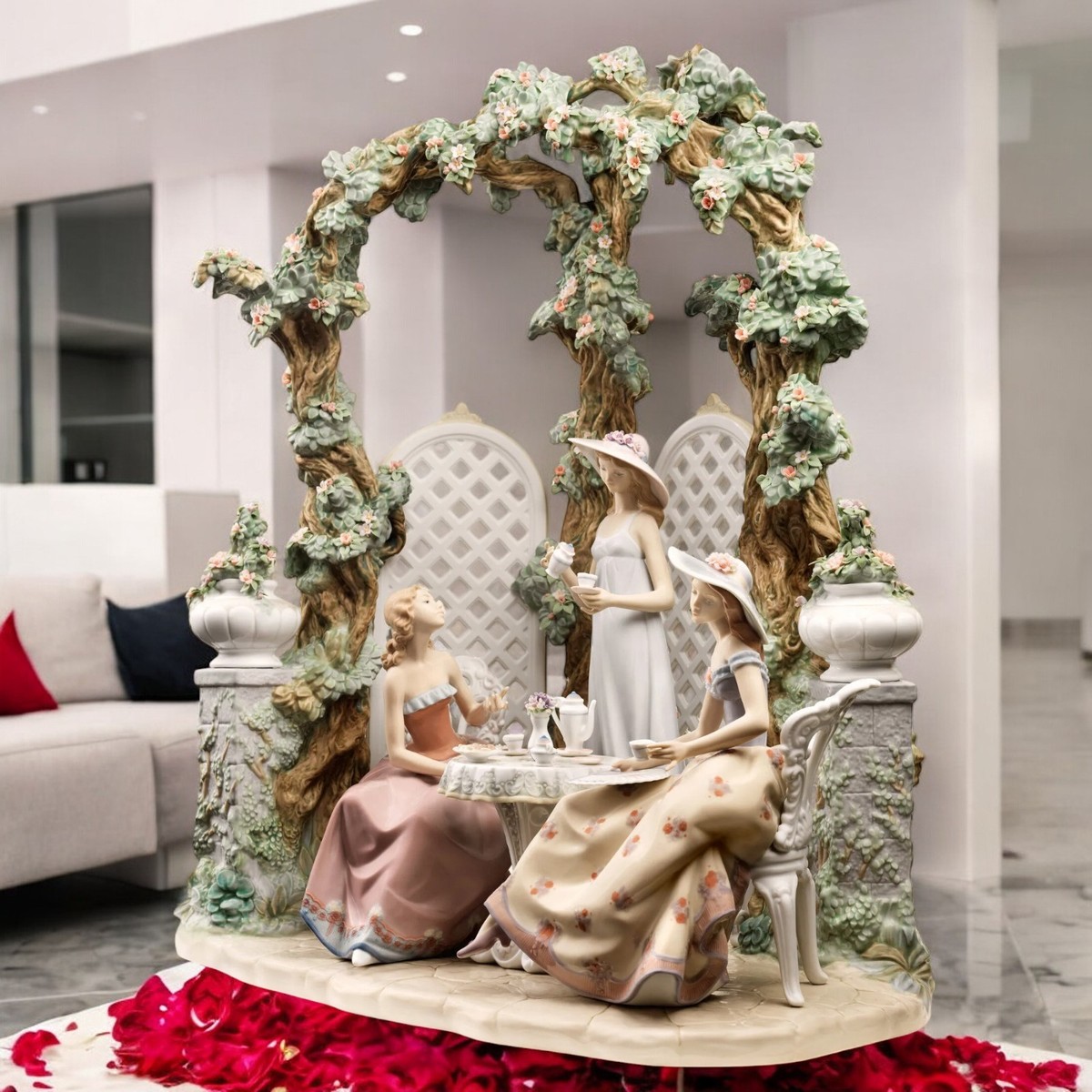 Lladro 01001759 Lladro Tea in The Garden Women Sculpture Limited