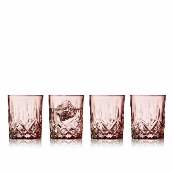Lyngby Glas Whiskyglas Sorrento 4Er Set, Tumbler, Glas, Pink, 320 Ml, 27734-image