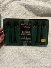 Dept 56 “Old World Street Lamps” Heritage Village 5503-4 LOT OF 2 8 Lamps NIB