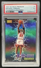 1997-98 Skybox Premium Michael Jordan Thunder & Lightning #5 TL Bulls PSA 5