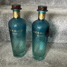Isle Of Wight Distillery Mermaid Gin 70cl Glass Bottle Empty x 2