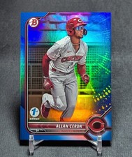 Allan Cerda Blue Foil /150 Rookie 2022 Bowman Draft 1st Edition Card #BD-22 Reds