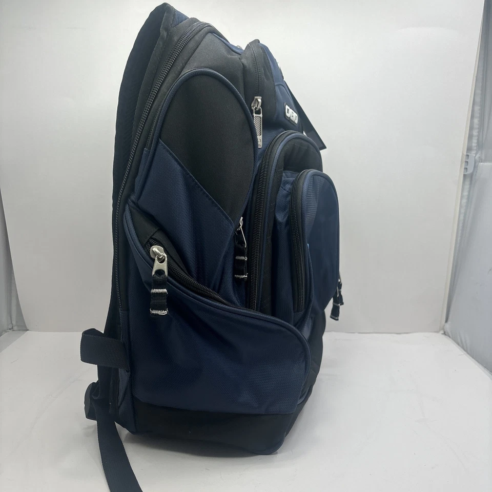 Mochila acolchada para computadora portátil Ogio Mastermind azul negra logotipo de la empresa - NUEVA CON ETIQUETAS Foto 3 de 4