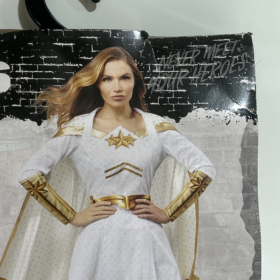 The Boys: Disfraz Starlight Adulto PEQUEÑO 4-6 Vestido con Capa y Cinturón (TODAVÍA SELLADO) Foto 3 de 4