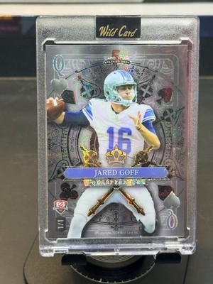 Jalen Hurts Jared Goff Wild Card Queen Stack Pair SSP   Rare Duo