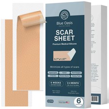 BLUE OASIS SCAR SHEETS 6PK 5.7" X 1.57"#21