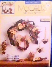 McCall's Creates-SLICES & SPICES -9 PROJECTS-Leaflet 14137-Floral Craft