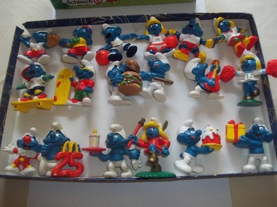 Schlümpfe Schlumpf - alle 18 Schlümpfe McDonalds 1996 und 1998