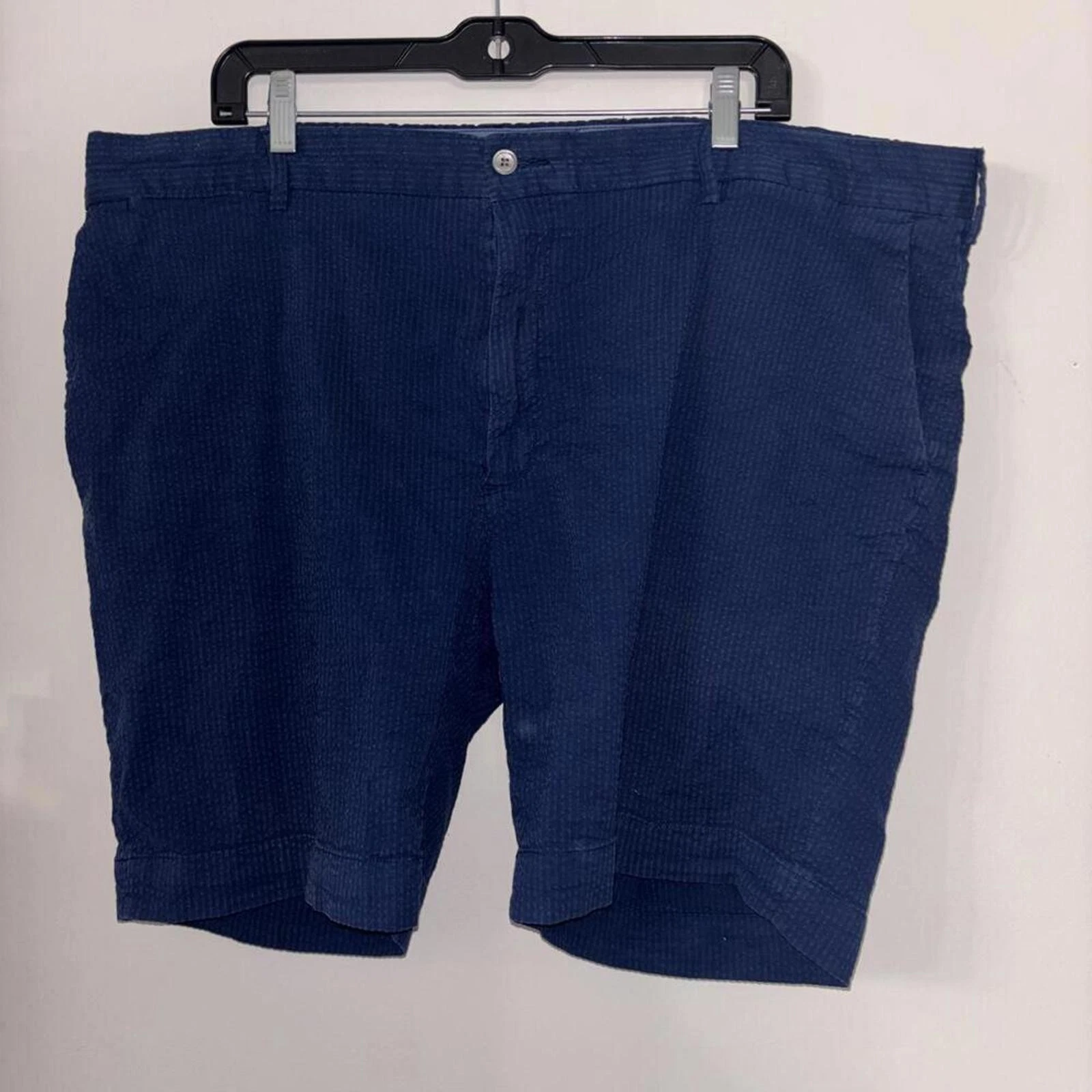 ✅Men’s Polo Ralph Lauren Navy Blue Seersucker Preppy Shorts Casual Vacation