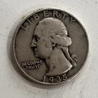 1935 WASHINGTON QUARTER 90% SILVER CIRCULATED US MInt
