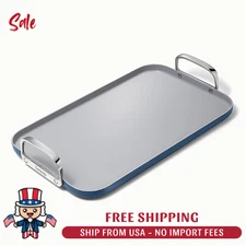 Caraway Home Double Griddle Burner 19" x 12" - 550F - Color: Navy