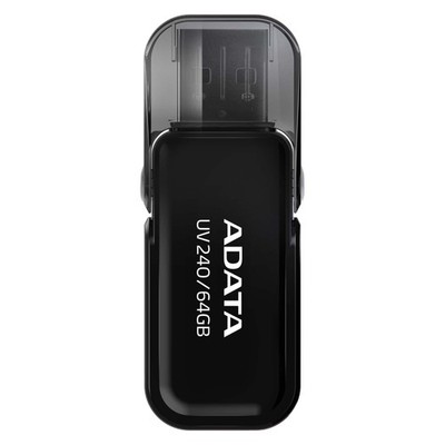 ADATA UV240 64GB 2.0 USB Type A Connector Black USB Flash Drive   64 GB (Black)