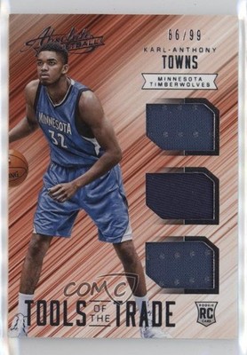 2015-16 Panini Absolute 66/99 Karl-Anthony Towns #1 RC 7sd