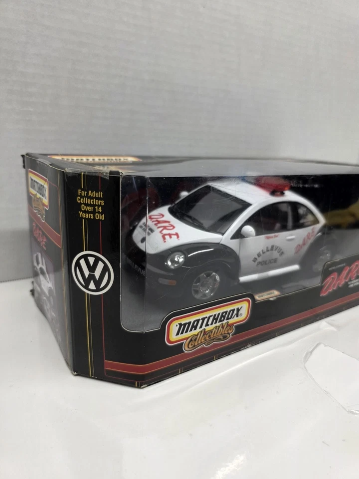 VW Beetle 1/18 Scale Diecast DARE Bellevue Police - Matchbox Collectible New!! - Image 2 of 4