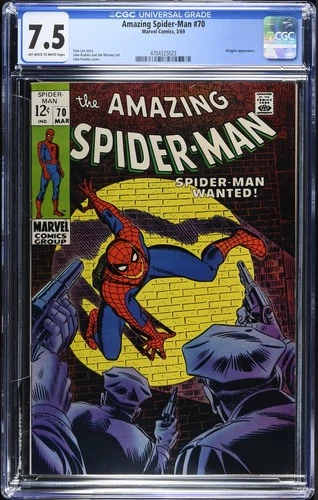 Amazing Spider-Man #70 - Marvel Comics 1969 CGC 7.5 Kingpin appearance.