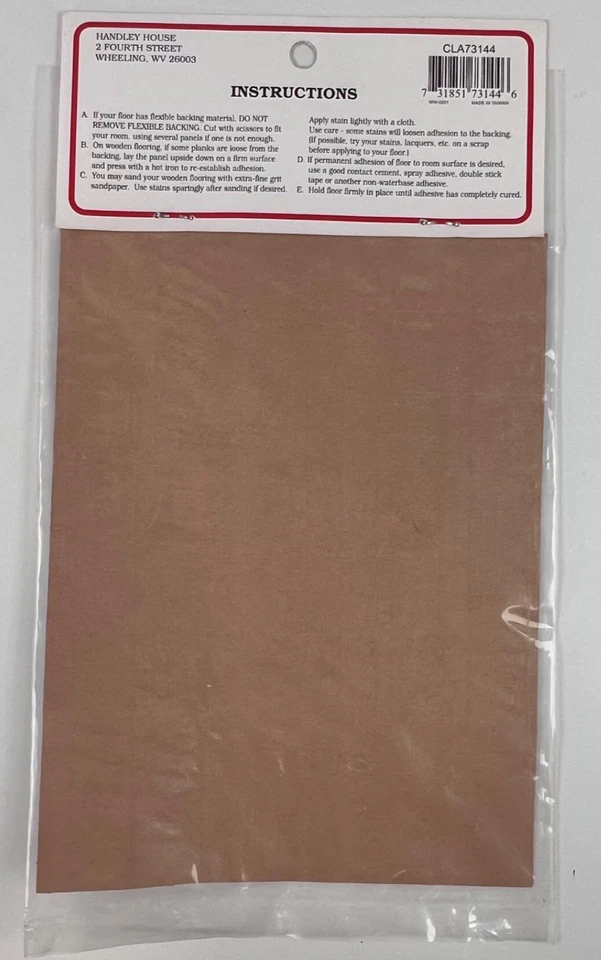 Suelo de madera premium 8"x6" para casas de muñecas Classics de Handley CLA73144 Foto 2 de 4