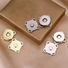 Magnetic Purse Snaps Fasteners Clasp Closures Buttons Sewing Accessory 14mm/18mm