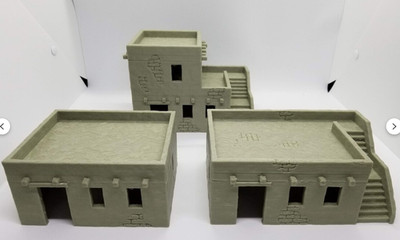 Desert Building Set 1 Scenery Grimdark Wargaming SciFi Terrain Ork