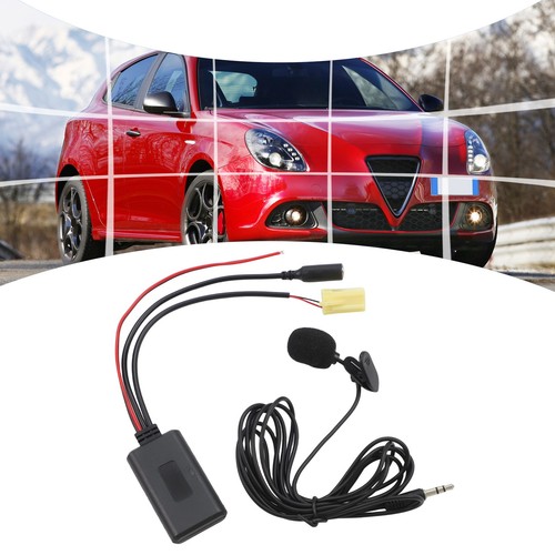 Handsfree Wireless Audio Aux Adapter with Microphone for Fiat For 500 Series
