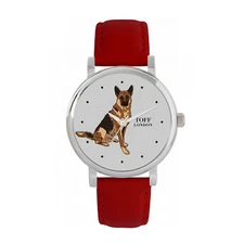 Toff London TLWS-43767 Ladies Brown German Shepherd Dog Watch