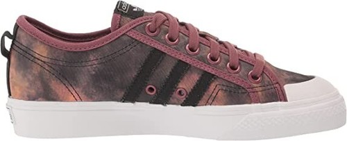 adidas Originals Men's Nizza Sneaker | Quiet Crimson/Black/White | Size: 10 M US - Picture 3 of 7