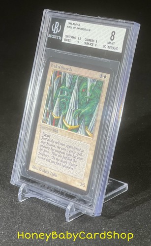 MTG Limited Edition Alpha 1993 Wall of Swords BGS 8.0Q++ NM/MT Old School 93/94 - Picture 3 of 6