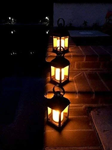Classic Lanterns  4 PC 10" Decorative Lanterns with Flameless LED Candle - Image 3 of 3