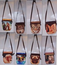 Animal design Crossbody Bag - wolf, cats, pug, retriever, horses etc