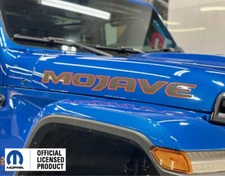 Fits 2019-2025 Jeep Mojave Hood Letters Graphics Side Vinyl Decals - Pair